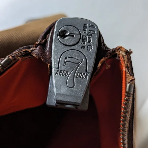 Freemans Sporting Club x BillyKirk Bank deposit Tote Bag Leather Waxed Cotton - Picture 7 of 10